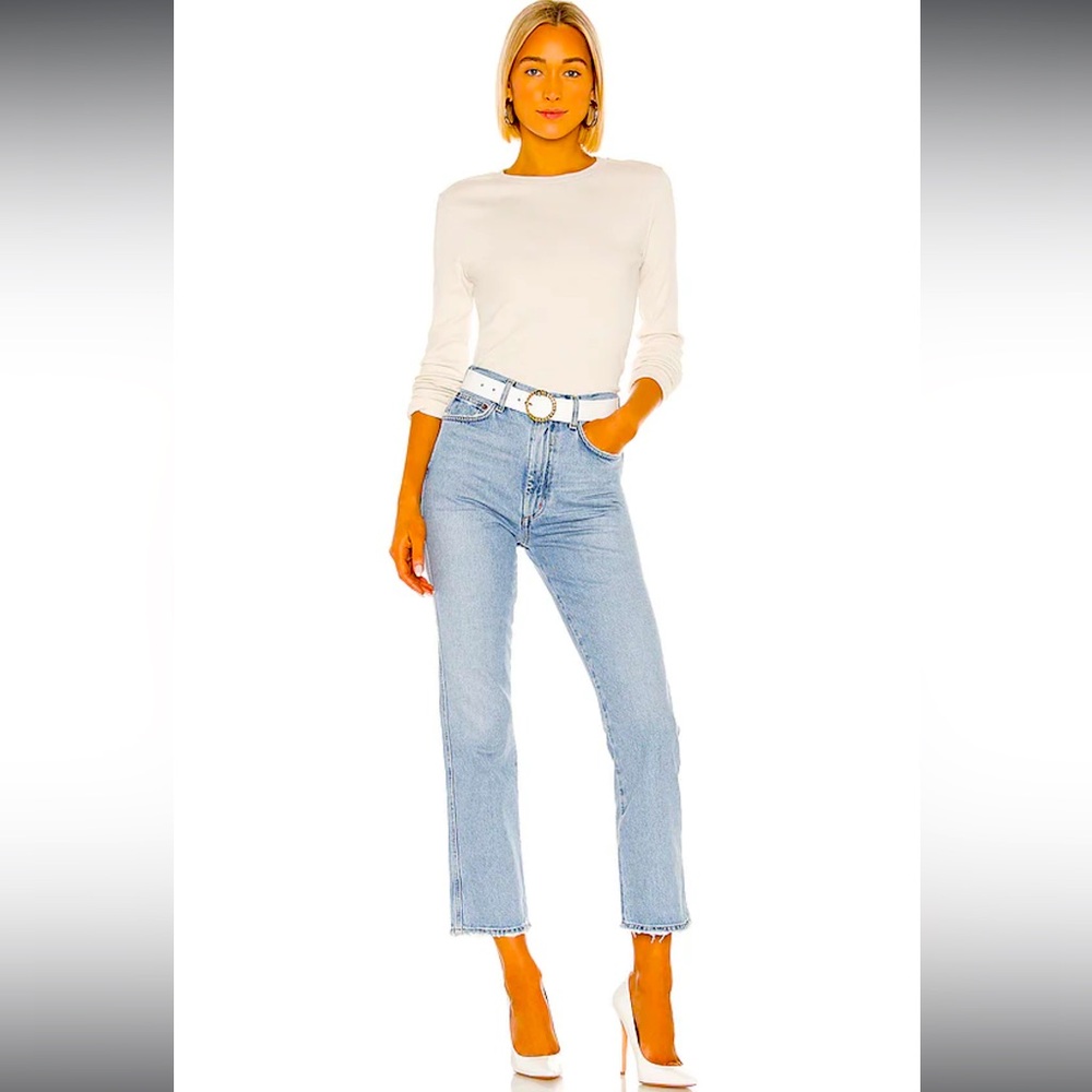 AGOLDE Pinch Waist High Rise Kick in Riptide Size 26